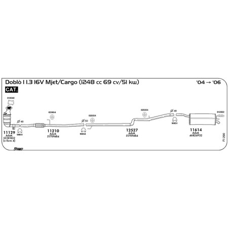 11614 SIL.POST DOBLO'1.3 16V M