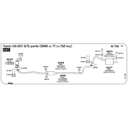 44677 SIL.POST YARIS 1.0...