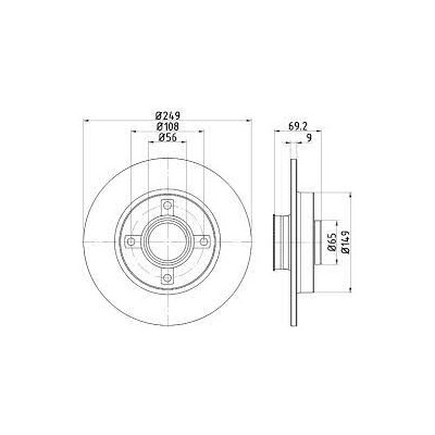 kit cuscinetti posteriori c4/307