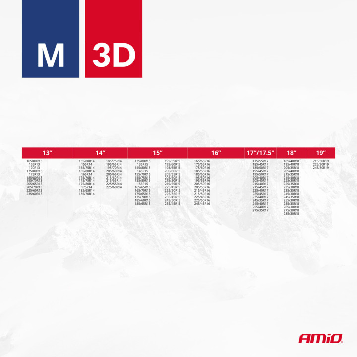 Catene da neve in tessuto 3D 2 pezzi