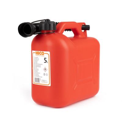 Tanica di carburante in plastica, ROSSA 5L