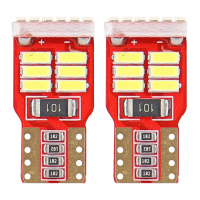 LED CANBUS 18SMD 4014 T10E W5W WHITE 12V