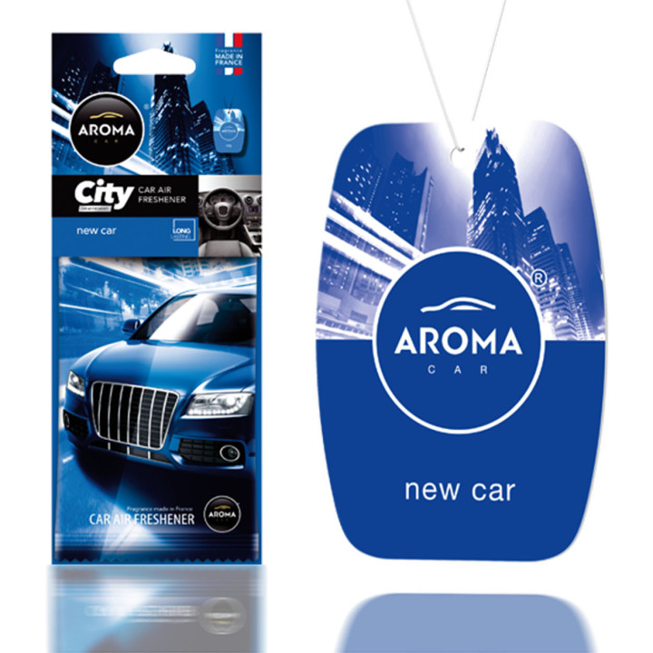 Deodorante per auto AROMA CAR CITY  CARTA AUTO NUOVA