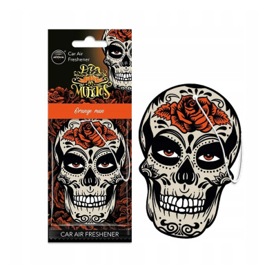 Deodorante AROMA CAR  MUERTOS Teschio Arancione Man Isl