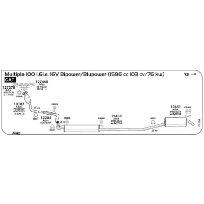 12204 T.COLL. MULTIPLA 1.6