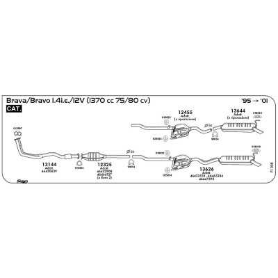 13626 GR.POSTERIORE BRAVO/BRAVA 1400