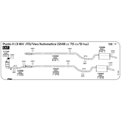 13669 SIL.POST.IDEA/PUNTO/MUSA/YPS