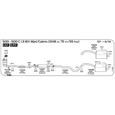 12648 SIL.POST.500 / C 1.3 16V MTJ