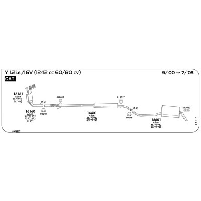 SIL CENTRALE Y 1.2 8V / 16V