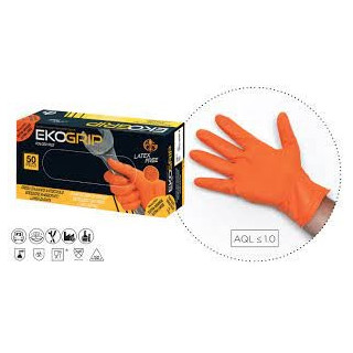 GUANTI TG XL IN NITRILE ARANCIONE CONF 50 PZ
