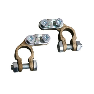 COPPIA MORSETTI BATTERIA +/-