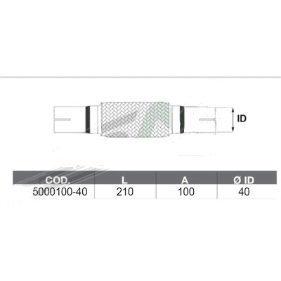 FLEX ACCIAIO RINF L.116mm Ø 60